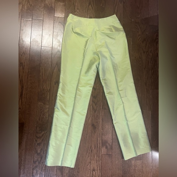 Talbots Green Pure Silk trousers - Picture 3 of 5
